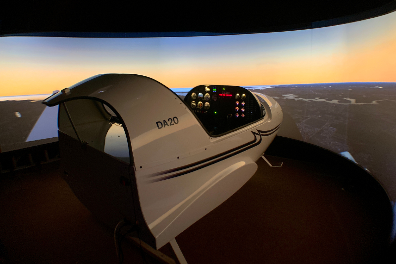 Euramec DA20 flight simulator dome